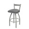 Holland Bar Stool Co 30" Low Back Swivel Bar Stool, Nickel Finish, Graph Seat 82130AN020 - alternate 1